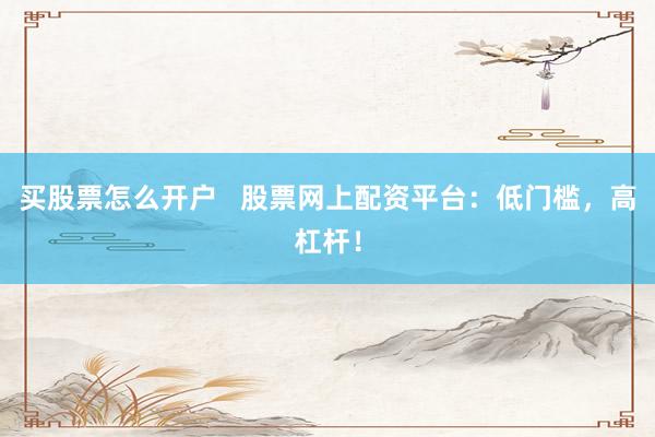 买股票怎么开户   股票网上配资平台：低门槛，高杠杆！