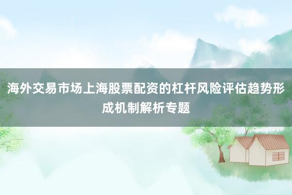 海外交易市场上海股票配资的杠杆风险评估趋势形成机制解析专题